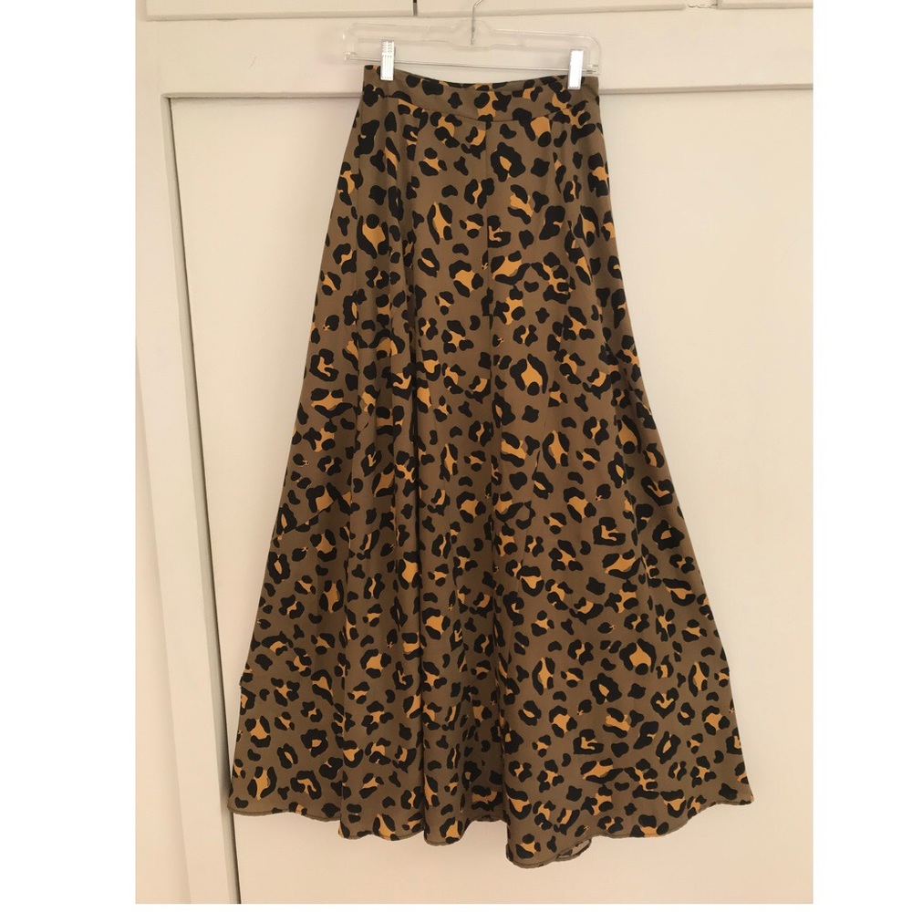Show Me Your MuMu Maxi Leopard Print Skirt